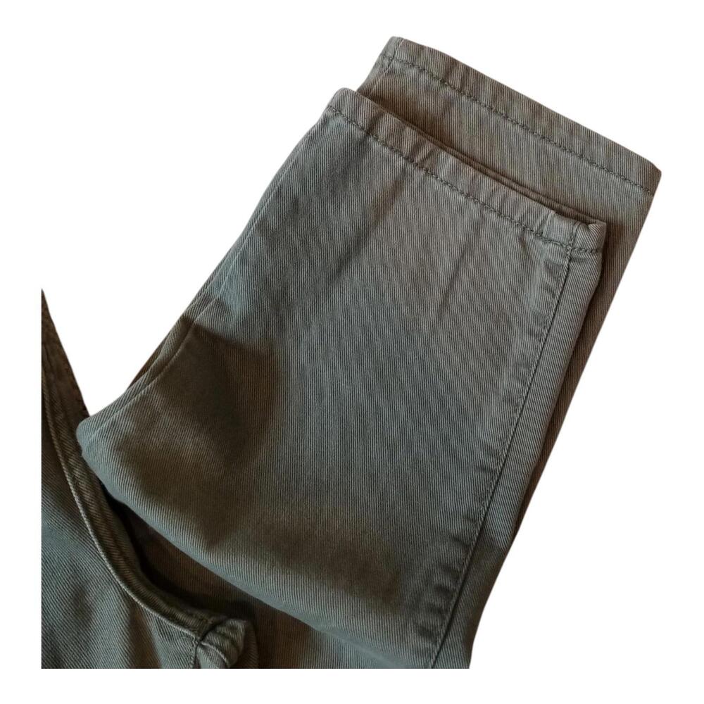 7 For All Mankind Jeans Women's Size 28 Green Denim Paper bag High Rise Elastic - Picture 9 of 9